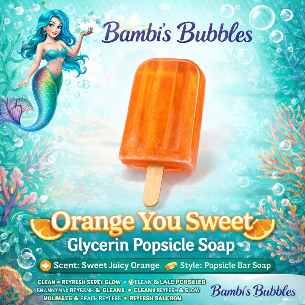 New! Hand Crafted Popsicle Glycerin Soap 3oz With Wash Cloth - Picture 6 of 10